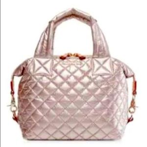 MZ Wallace Small Sutton Metallic Rose Gold